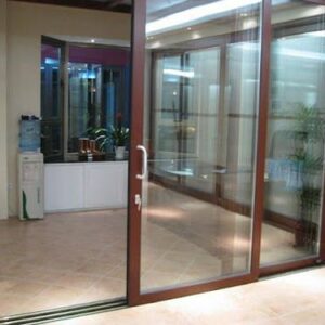 Dịch vụ gia công lắp đặt cửa đi nhôm kính mở trượt (lùa) 2 cánh tại Đà Nẵng