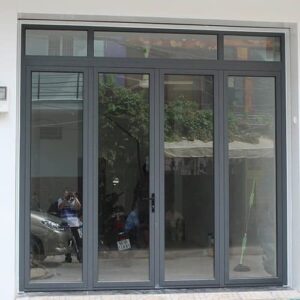 Dịch vụ Gia công lắp đặt cửa đi nhôm kính 4 cánh mở quay tại Đà Nẵng