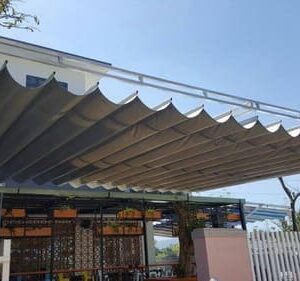 Dịch Vụ Thi Công Mái Che Bạt Xếp Tại Đà Nẵng – Tự Động & Kéo Tay