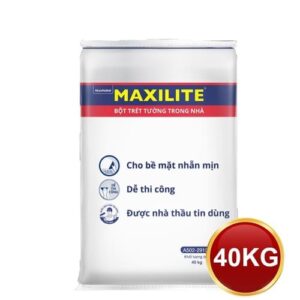 Bột trét tường trong nhà Maxilite Cho bề mặt nhẵn mịn 40kg