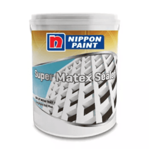 Sơn lót ngoại thất Nippon Super Matex Sealer 5L, 17L : chống kiềm, chống muối hóa, tăng bám dính cho tường ngoài trời