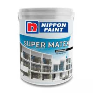 Sơn ngoại thất Nippon Super Matex: chống kiềm 5l, 18l– chống rêu mốc, bền màu cho tường ngoài trời