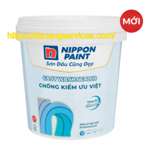 Sơn lót nội thất Nippon Easy Wash Sealer 5L – 15L: lớp nền “khóa kiềm” để tường bền màu và lau chùi hiệu quả hơn