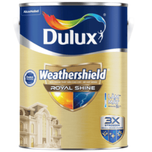 Sơn ngoại thất cao cấp Dulux Weathershield Royal Shine bóng RS86 5 lít