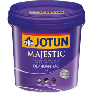 Sơn jotun nội thất Majestic Đẹp Hoàn Hảo Mờ – Lon 1L, 5L, 15L bề mặt mịn, màu đẹp sống động và bền lâu