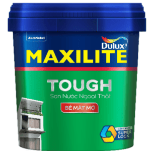 Sơn nước ngoại thất Maxilite Tough từ Dulux – Bề mặt Bóng Mờ 5L, 15L