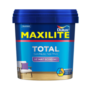 Sơn nước nội thất Maxilite Total từ Dulux Bề mặt Bóng Mờ thùng 5l, 15l